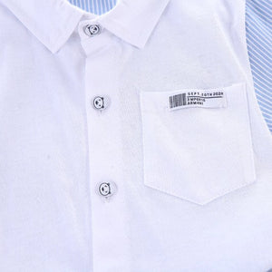 Classic White Shirt with Blue Denim Shorts - Minitaq baby kids clothes dress 