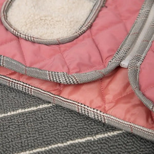 Pink Quilted Puffer N Fur Pocket Style Set - Minitaq baby kids clothes dress