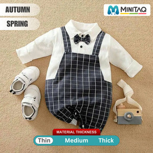 Formal Dungaree Style Baby Romper 2 - Minitaq baby kids clothes dress