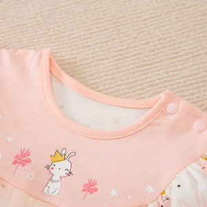 Bunny Pink Casual Net Baby Romper 7 - Minitaq baby kids clothes dress