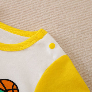 Yellow Playful Dino Dunk Cotton Romper 7 - Minitaq baby kids clothes dress