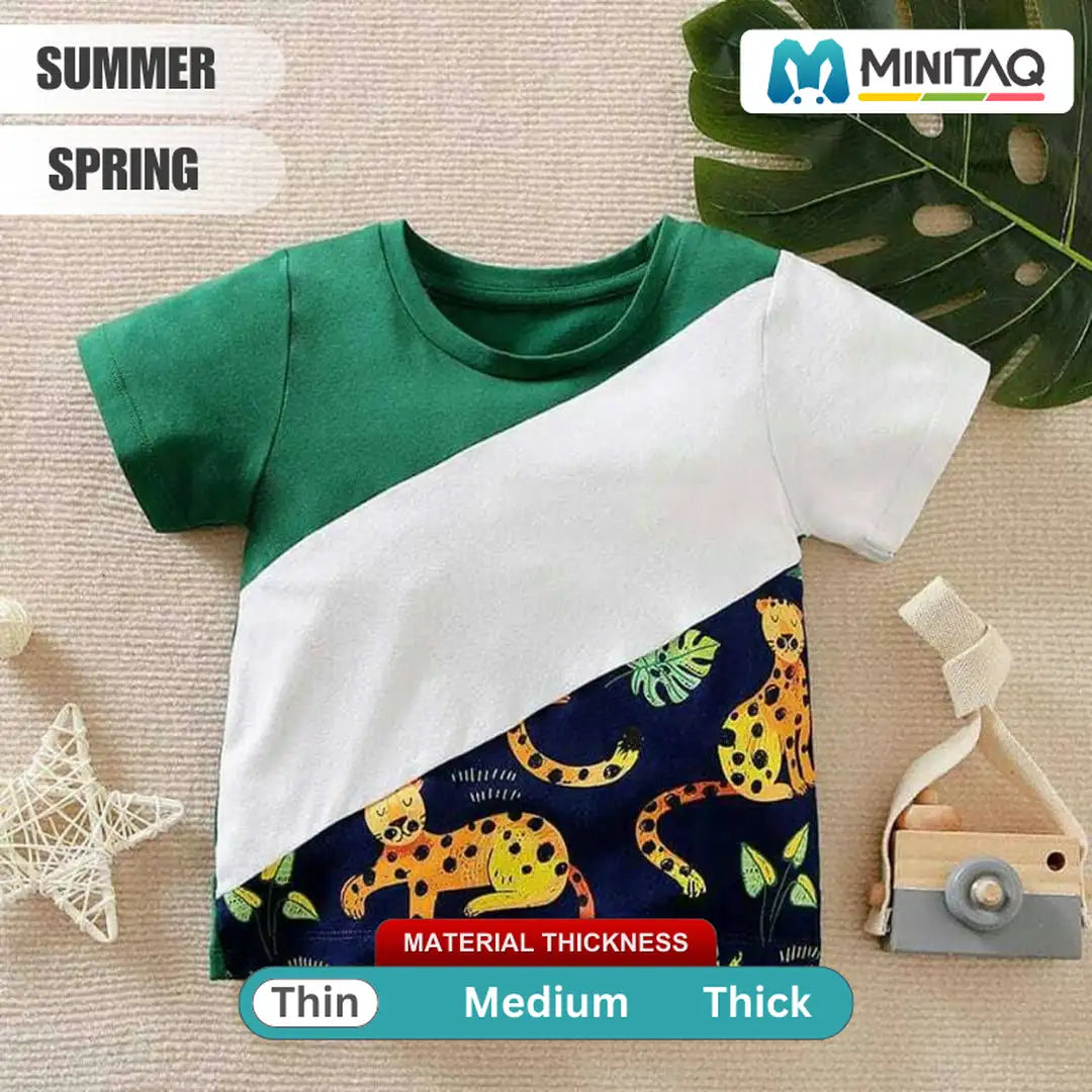 Casual Design T-Shirt For Kids 2 - Minitaq baby kids clothes dress