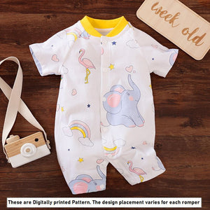 Sweet Rainbow Animal Unisex Romper 3 - Minitaq baby kids clothes dress