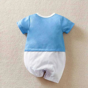 Love The Planet Blue White Baby Romper 9 - Minitaq baby kids clothes dress