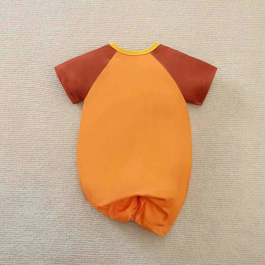 Bear Paws Red Orange Baby Romper 9 - Minitaq baby kids clothes dress