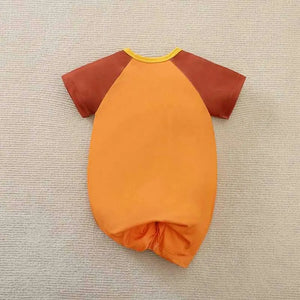 Bear Paws Red Orange Baby Romper 9 - Minitaq baby kids clothes dress