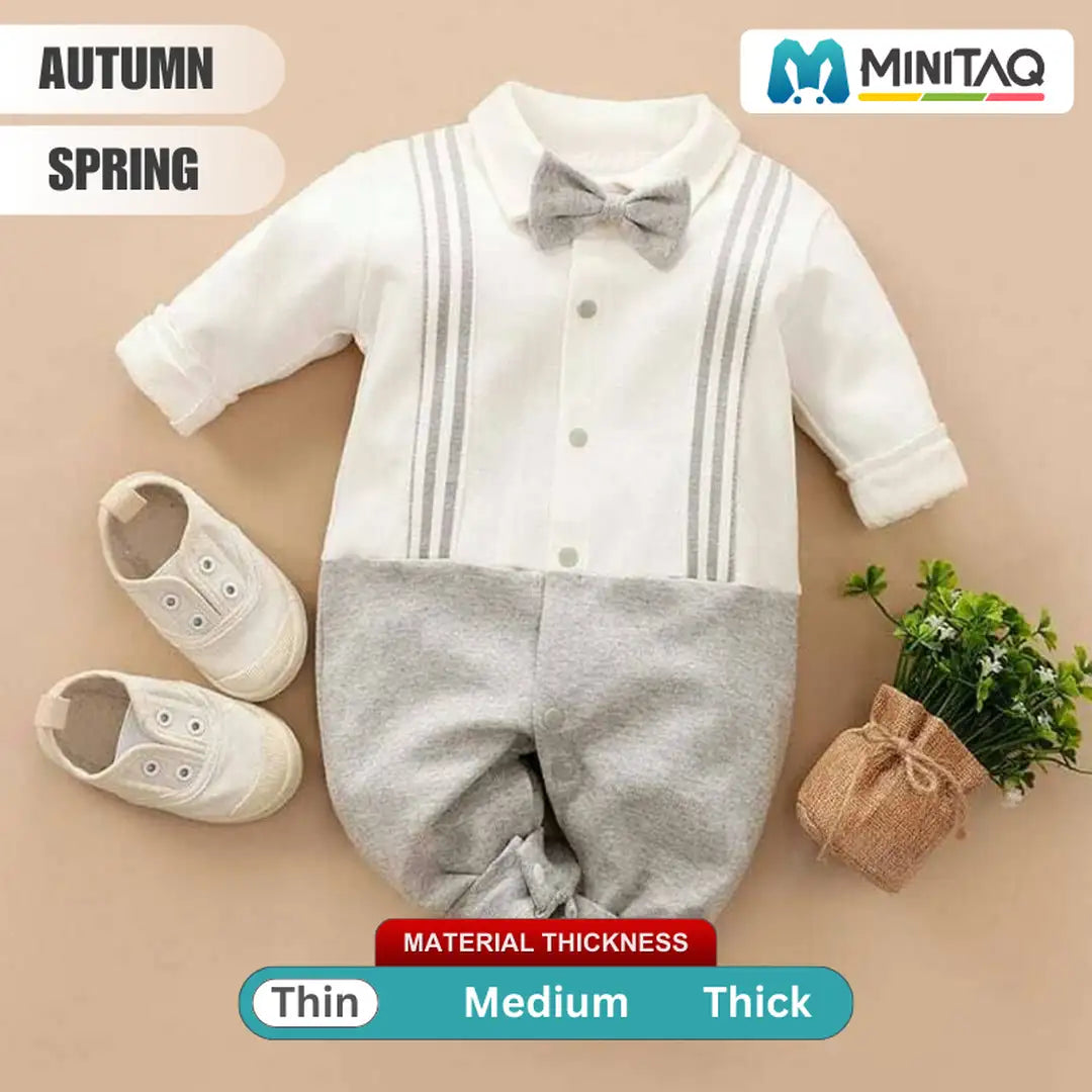 Modern Formal Style Full Sleeve Baby Romper 2 - Minitaq baby kids clothes dress