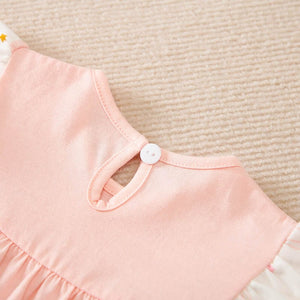 Pink Onesie With Bunny Skirt For Baby Girl 8 - Minitaq baby kids clothes dress