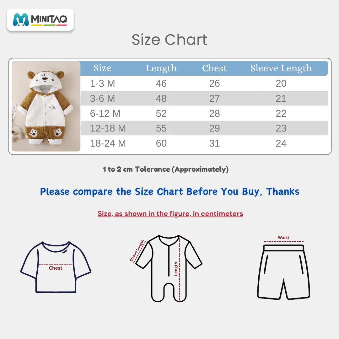 Soft White N Brown Bear Paws Stylish Romper 34 - Minitaq baby kids clothes dress