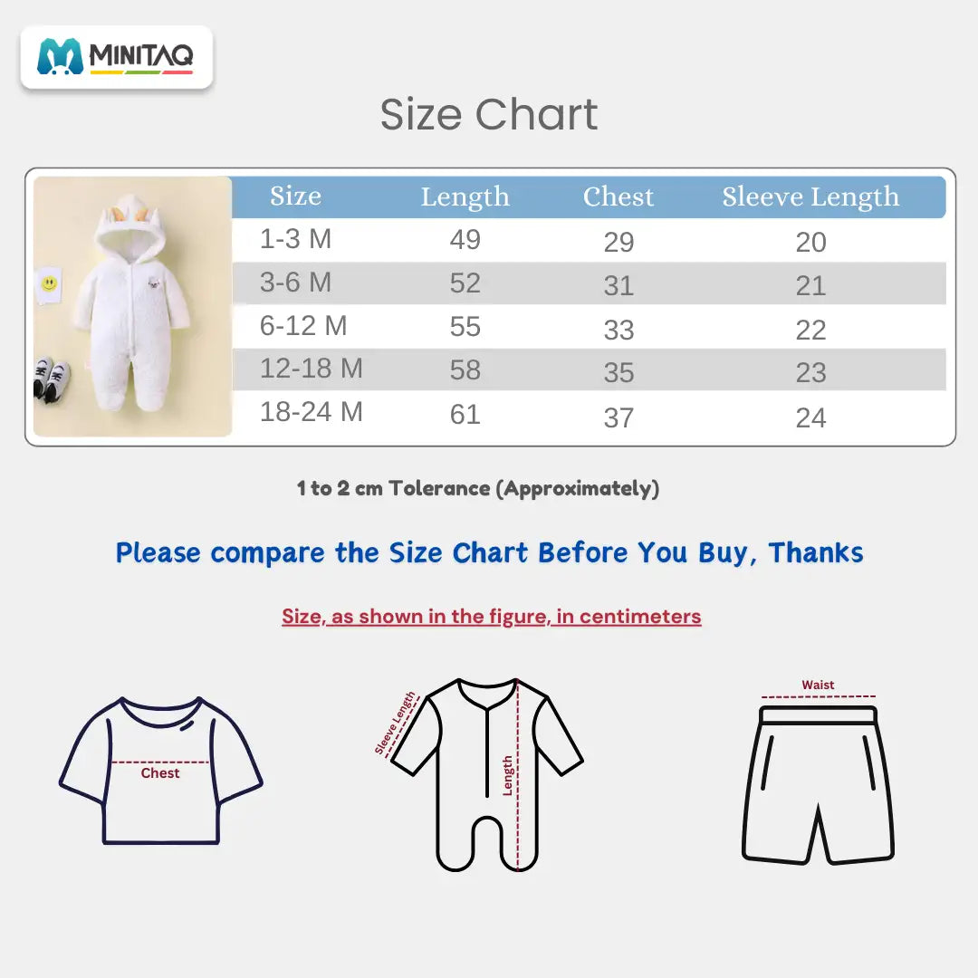 Soft White Cute Ears Style Winter Baby Romper 9 - Minitaq baby kids clothes dress