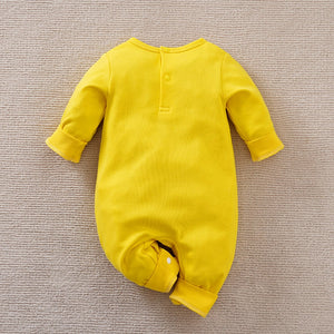 Elephant With Umbrella Yellow Baby Romper 9 - Minitaq baby kids clothes dress