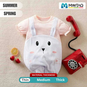 Adorable Bunny Hug Baby Girl Romper 2 - Minitaq baby kids clothes dress