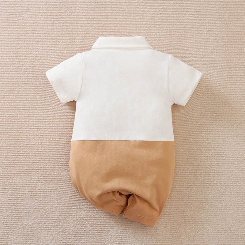 Smart Beige Color Summer Stylish Baby Romper 9 - Minitaq baby kids clothes dress