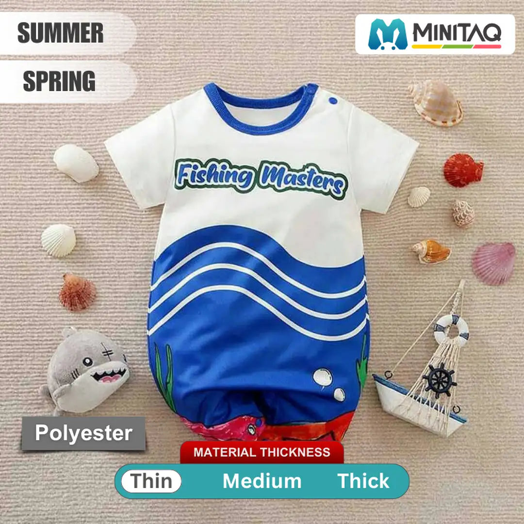 Fishing Masters Polyester Baby Romper 2 - Minitaq baby kids clothes dress