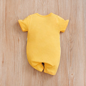 Cute Mini Mice Yellow Cotton Baby Romper 9 - Minitaq baby kids clothes dress