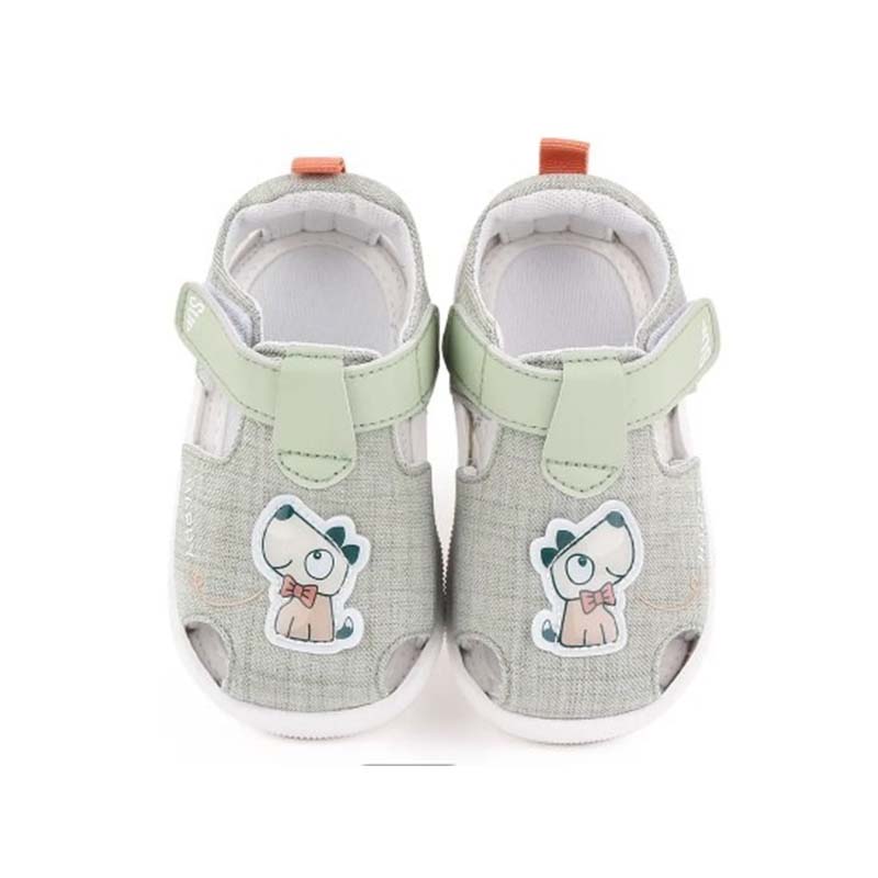 Cartoon Green Cotton Baby Sandals Shoes 1 - Minitaq baby kids clothes dress