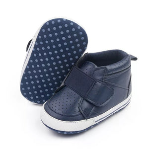 Blue Leather Band Trap Style Baby Shoes 2 - Minitaq baby kids clothes dress