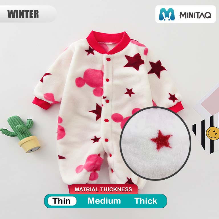 Casual Pattern Thin Winter Baby Romper 3 - Minitaq baby kids clothes dress