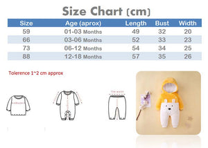 Cute Bear Yellow Baby Winter Romper 3 - Minitaq baby kids clothes dress