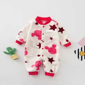 Casual Pattern Thin Winter Baby Romper 1 - Minitaq baby kids clothes dress