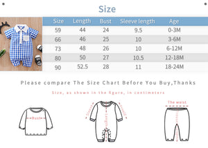 Blue Gingham Pattern Baby Cotton Romper 8 - Minitaq baby kids clothes dress