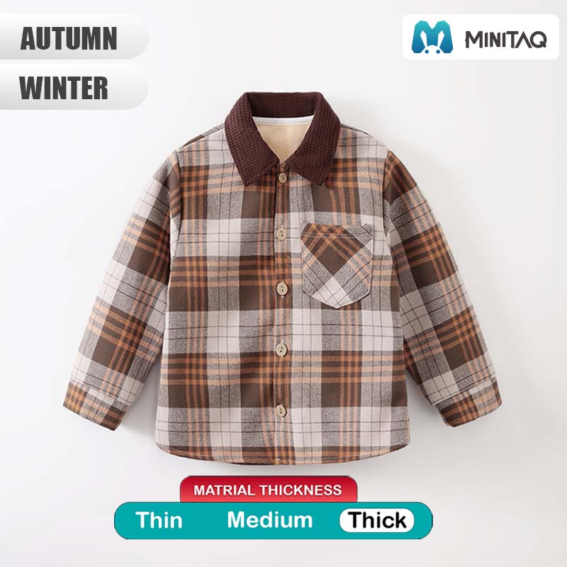 Brown Check Casual Shirt 2 - Minitaq baby kids clothes dress