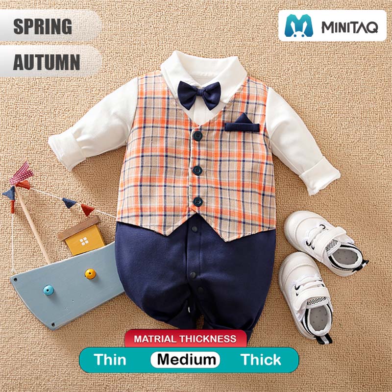 Formal Waistcoat Stitched Baby Romper 2 - Minitaq baby kids clothes dress