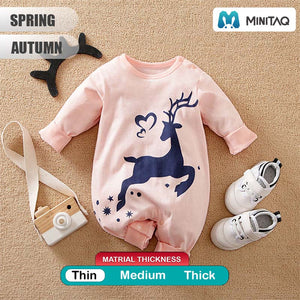 Light Pink Deer Baby Girl Romper 2 - Minitaq baby kids clothes dress