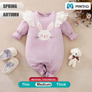 Bunny Winged Shoulders Baby Romper 2 - Minitaq baby kids clothes dress