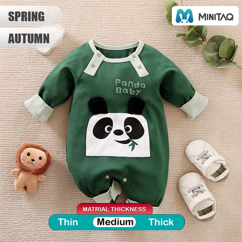 Baby Panda Green Baby Romper 2 - Minitaq baby kids clothes dress