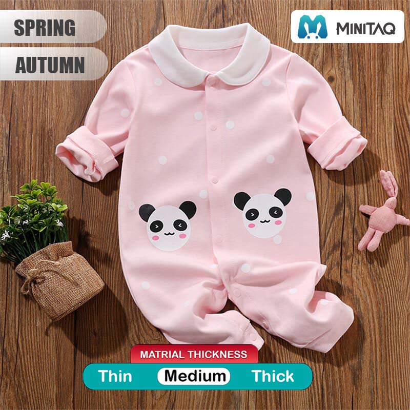 Mini Panda Pink Baby Girl Romper 2 - Minitaq baby kids clothes dress