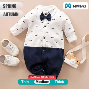 Smart Dress Moustache Style Romper 2 - Minitaq baby kids clothes dress