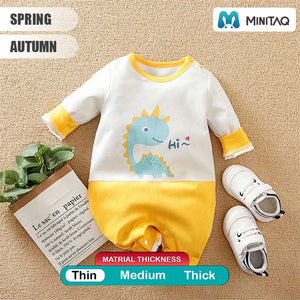 Hi Dino Cartoon Casual Baby Romper 2 - Minitaq baby kids clothes dress