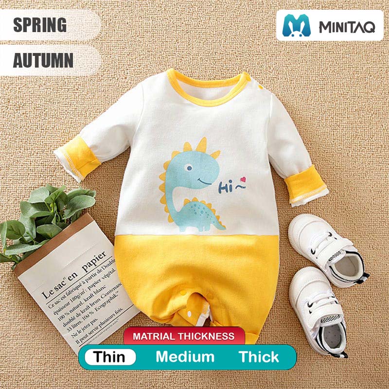 Hi Dino Cartoon Casual Baby Romper 2 - Minitaq baby kids clothes dress