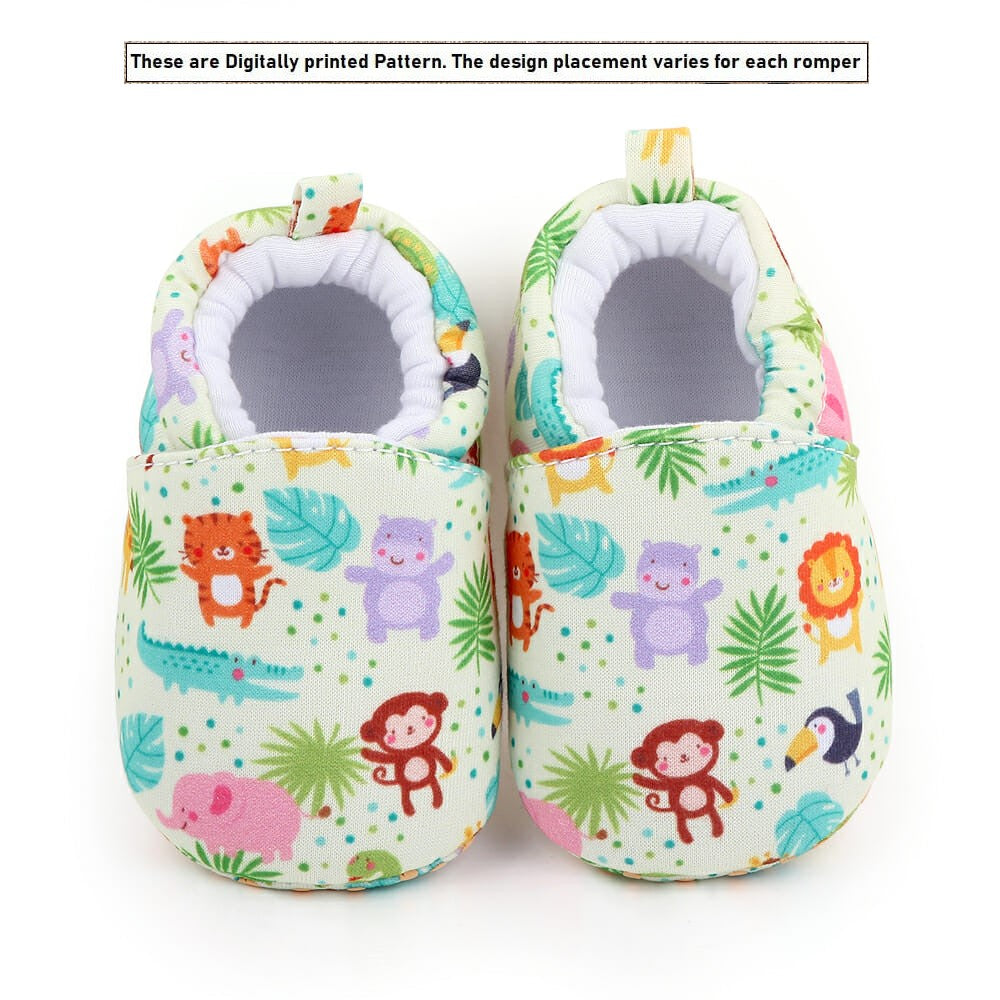 Fun Animals Cotton Style Soft Sole Baby Shoes 2 - Minitaq baby kids clothes dress