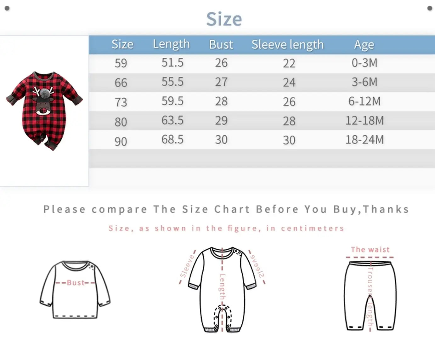 Reindeer Red Black Checkered Baby Romper 10 - Minitaq baby kids clothes dress