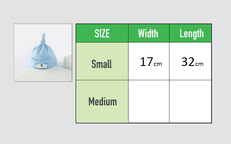 Cartoon Light Blue Cotton Baby Cap 2 - Minitaq baby kids clothes dress