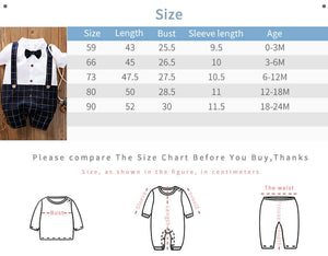 Gentleman Baby Boy Dark Romper with check pattern 7 - Minitaq baby kids clothes dress