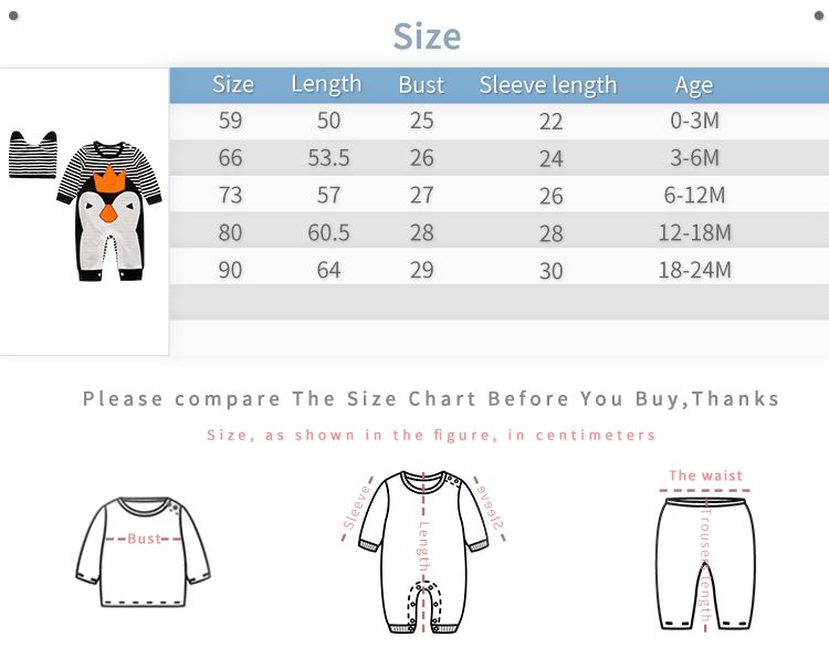 King Penguin Stiped Baby Romper With Cap 9 - Minitaq baby kids clothes dress