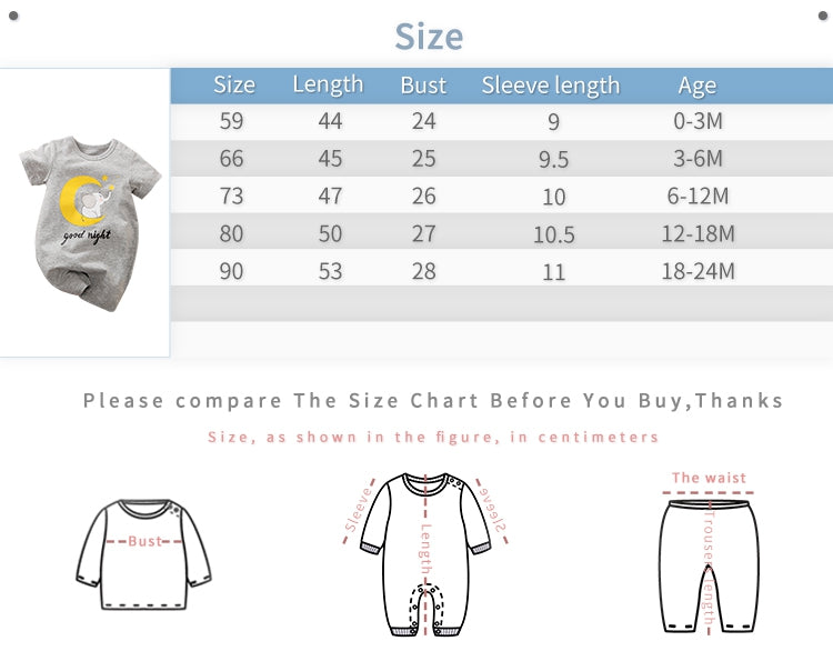 Good Night Gray Summer Baby Romper 8 - Minitaq baby kids clothes dress