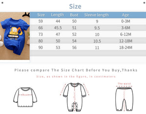 Blue Color Cartoon Baby Romper 9 - Minitaq baby kids clothes dress