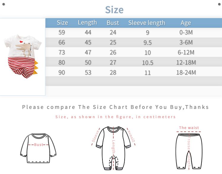 Cute Crocodile Red Lines Romper 8 - Minitaq baby kids clothes dress