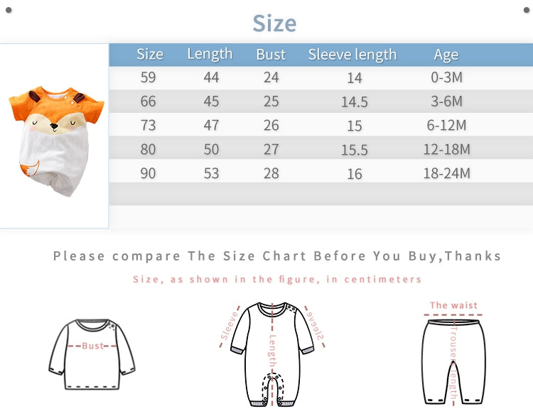 Cute Calm Fox Stylish Baby Romper 8 - Minitaq baby kids clothes dress