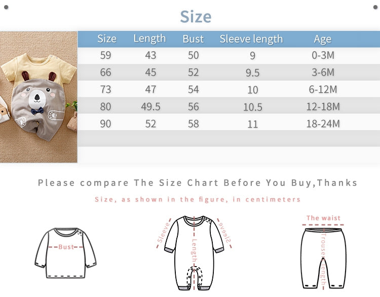 Huggy Gray Bear Baby Romper 10 - Minitaq baby kids clothes dress