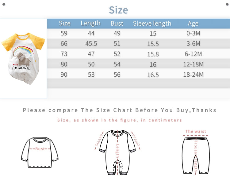 Magical Elephant Baby Cotton Romper 8 - Minitaq baby kids clothes dress