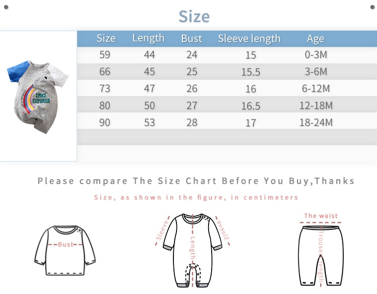 Space Explorer Cartoon Baby Romper 8 - Minitaq baby kids clothes dress