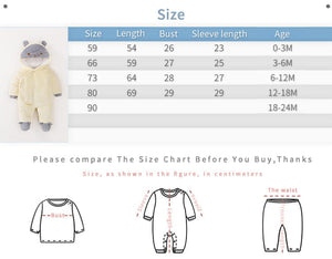 Winter Covered Cartoon Hooded Off-White Romper 8 - Minitaq baby kids clothes dress