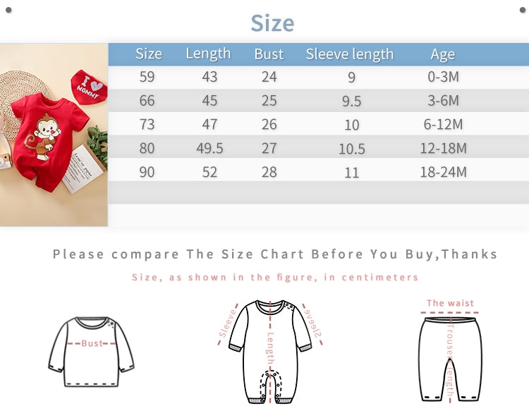 Naughty Monkey Red Baby Romper 7 - Minitaq baby kids clothes dress