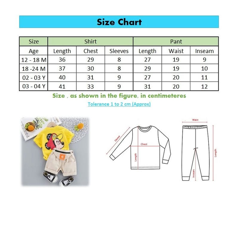 Mickey Casual Yellow T-Shirt and Shorts 7 - Minitaq baby kids clothes dress