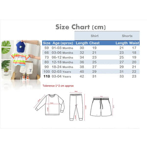 Colorful T-Shirt With Cargo Style Shorts For Kids 9 - Minitaq baby kids clothes dress